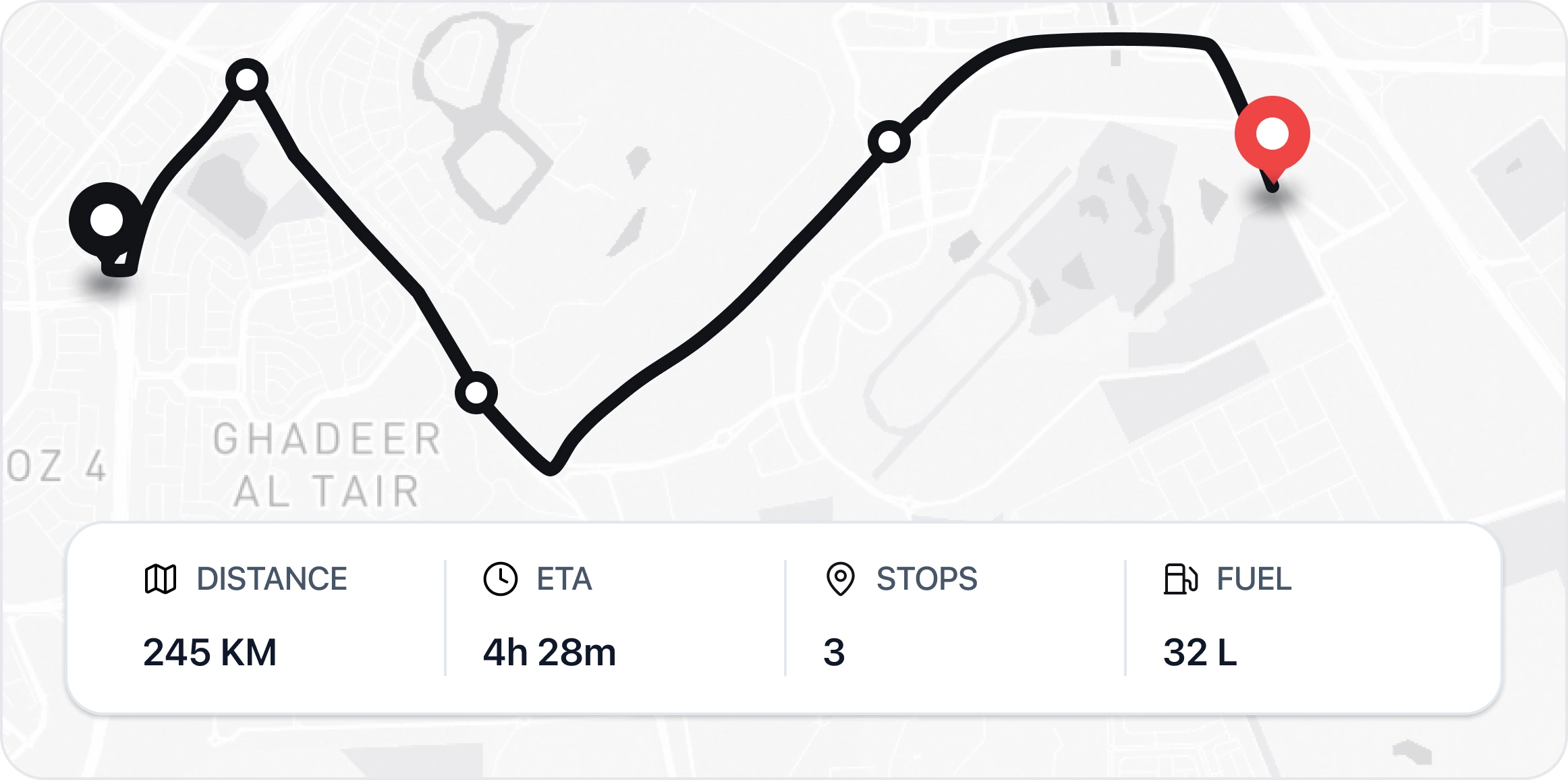 Trip optimization insights illustration